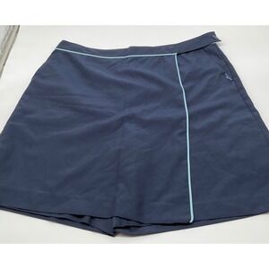 Duck Head Golf Skort Athletic Activewear Skirt Shorts Blue Piped Trim Size 14